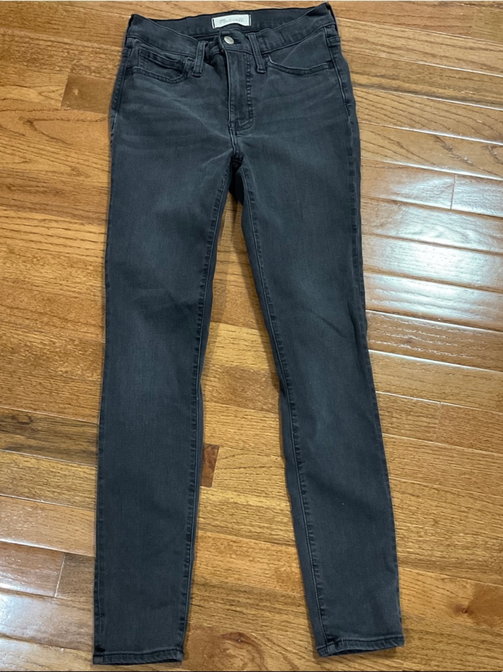 Madewell Charcoal Black Skinny Jeans